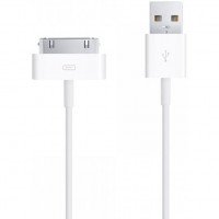 USB кабель 30-pin 1 метр (белый) LUX (4295)