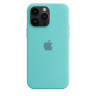 Чехол Silicone Case iPhone 14 Pro (бирюзовый) 1501 - Чехол Silicone Case iPhone 14 Pro (бирюзовый) 1501
