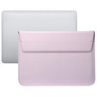 Чехол-конверт для MacBook 15" горизонтальный PU кожа серии Envelope (розовый) 870003