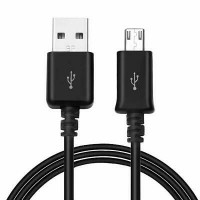 USB кабель micro 1A круглый 1м (чёрный) 8773
