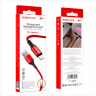 BOROFONE USB кабель 8-pin BX54 2.4A, длина: 1 метр (красный) 5377 - BOROFONE USB кабель 8-pin BX54 2.4A, длина: 1 метр (красный) 5377