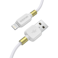 BOROFONE USB кабель 8-pin lightning BX59 2.4A, 1 метр (белый) 2398