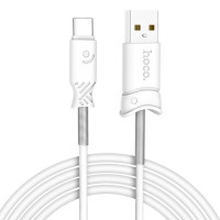 HOCO USB кабель Type-C X24 2.4A 1метр (белый) 7077