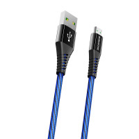BOROFONE USB кабель micro BU13 4A, длина: 1.2 метра (чёрный) 6901
