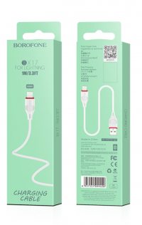 BOROFONE USB кабель lightning 8-pin BX17 2.4A, 1 метр (белый) 9473