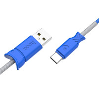 HOCO USB кабель Type-C X24 2.4A 1м (синий) 7077