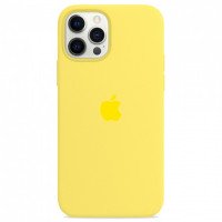 Чехол Silicone Case iPhone 12 / 12 Pro (лимонный) 3921