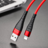 BOROFONE USB кабель 8-pin BX32 5A, 1 метр (красный) 5407 - BOROFONE USB кабель 8-pin BX32 5A, 1 метр (красный) 5407