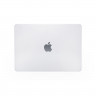 Чехол MacBook Pro 16.2 модель A2485 / A2780 / A2991 (2021-2023гг.) карбон (прозрачный белый) 8077 - Чехол MacBook Pro 16.2 модель A2485 / A2780 / A2991 (2021-2023гг.) карбон (прозрачный белый) 8077