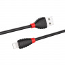 HOCO USB кабель X27 8-pin 2.4A 1.2м (чёрный) 5461 - HOCO USB кабель X27 8-pin 2.4A 1.2м (чёрный) 5461