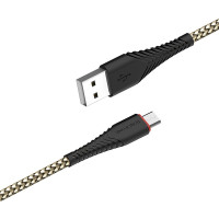 BOROFONE USB кабель micro BX25 2.4A, длина: 1 метр (золото) 3747