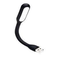 Фонарик портативный USB (чёрный) 9367