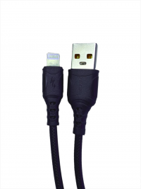 DENMEN USB кабель 8-pin lightning D08L 3.6A, 1 метр (чёрный) 8091