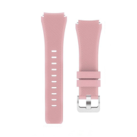 Ремешок силиконовый "3D Полоски" для Умных часов, 20mm (розовый песок) 9012