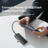BASEUS Хаб USB 5в1 (USB 3.0 х4 / PD х1) серия AIRJOY чёрный (Г90-51970) - BASEUS Хаб USB 5в1 (USB 3.0 х4 / PD х1) серия AIRJOY чёрный (Г90-51970)