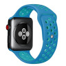 Ремешок силиконовый для Apple Watch 42mm / 44mm / 45mm спортивный Nike (сине-голубой) 1231 - Ремешок силиконовый для Apple Watch 42mm / 44mm / 45mm спортивный Nike (сине-голубой) 1231