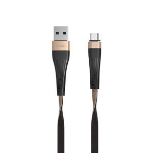 HOCO USB кабель Type-C U39 2.4A, 1.2 метра (чёрно-золотой) 7411