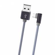 BOROFONE USB кабель micro BX26 2.4A, длина: 1 метр (серый) 3538 - BOROFONE USB кабель micro BX26 2.4A, длина: 1 метр (серый) 3538
