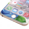 Стекло для iPhone 6 / 6S противоударное &quot;Синие Цветы&quot; перед / зад (7445) - Стекло для iPhone 6 / 6S противоударное "Синие Цветы" перед / зад (7445)