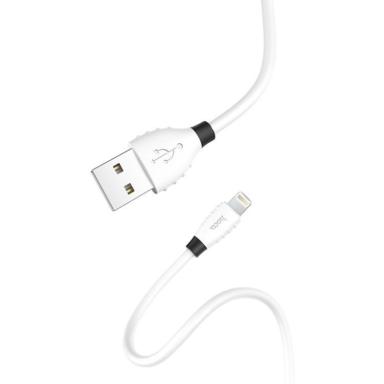 HOCO USB кабель X27 8-pin 2.4A 1.2м (белый) 5461