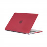 Чехол MacBook Pro 16.2 модель A2485 / A2780 / A2991 (2021-2023гг.) карбон (бордовый) 8077 - Чехол MacBook Pro 16.2 модель A2485 / A2780 / A2991 (2021-2023гг.) карбон (бордовый) 8077