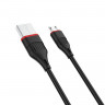 BOROFONE USB кабель micro BX17 2.4A, длина: 1 метр (чёрный) 1677 - BOROFONE USB кабель micro BX17 2.4A, длина: 1 метр (чёрный) 1677