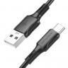 BOROFONE USB кабель Type-C BX80 3A, 1метр (чёрный) 1914 - BOROFONE USB кабель Type-C BX80 3A, 1метр (чёрный) 1914