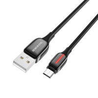 BOROFONE USB кабель micro BU14 2.4A, длина: 1.2 метра (чёрный) 7337
