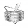 BOROFONE USB кабель micro BU31 2.4A, 1 метр (серебро) 7897 - BOROFONE USB кабель micro BU31 2.4A, 1 метр (серебро) 7897