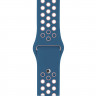 Ремешок силиконовый для Apple Watch 42mm / 44mm / 45mm спортивный Nike (сине-розовый) 1231 - Ремешок силиконовый для Apple Watch 42mm / 44mm / 45mm спортивный Nike (сине-розовый) 1231