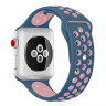 Ремешок силиконовый для Apple Watch 42mm / 44mm / 45mm спортивный Nike (сине-розовый) 1231 - Ремешок силиконовый для Apple Watch 42mm / 44mm / 45mm спортивный Nike (сине-розовый) 1231