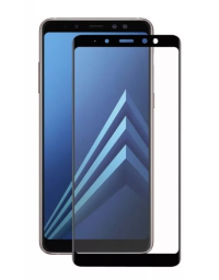 Стекло для Samsung J4 Plus / J4 Core / J6 Plus / A6 Plus / A7 2018 (A730 / A750) (чёрный) 5609