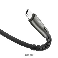 HOCO USB кабель Type-C U58 3A 1.2м (чёрный) 2227