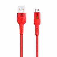 BOROFONE USB кабель micro BU17 2.4A, длина: 1.2 метра (красный) 2470 - BOROFONE USB кабель micro BU17 2.4A, длина: 1.2 метра (красный) 2470