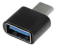 БРОНЬКА Переходник Type-C / USB 3.0 OTG (чёрный) 7661