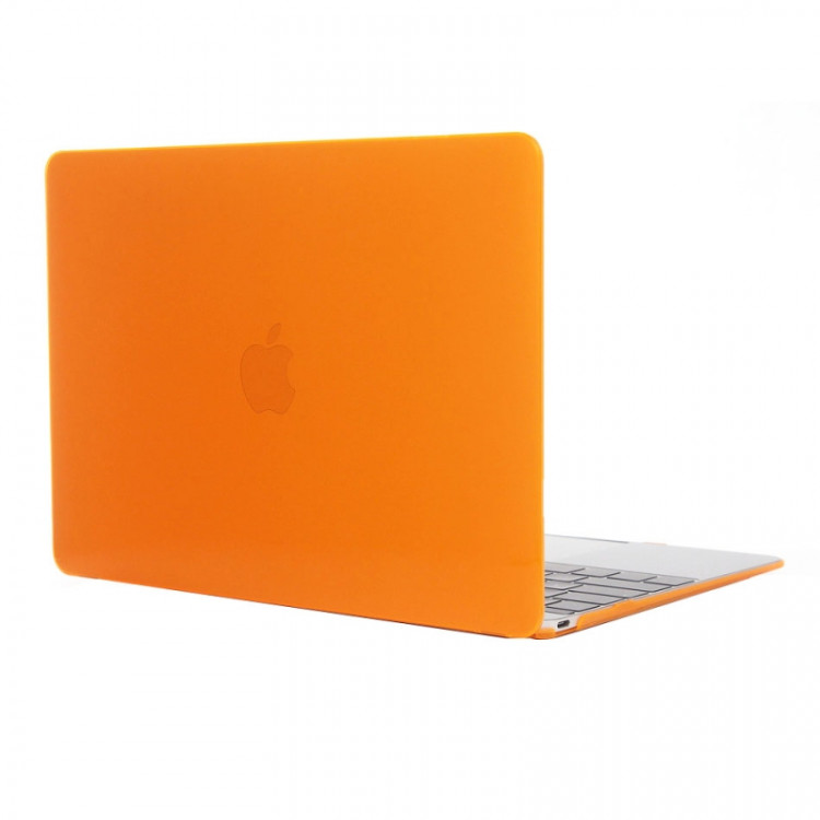 Чехол MacBook 12 (A1534) (2015-2017) глянцевый (оранжевый) 0040