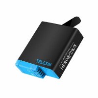 TELESIN АКБ аккумулятор для экшн камеры GoPro HERO 5 / 6 / 7 / 8 (3.85V 1220mAh Li-ion 4.7Wh GP-BTR-801)