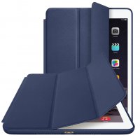 Чехол для iPad Air (модели A1474 / A1475 / A1476) Smart Case серии Apple кожаный (тёмно-синий) 4778