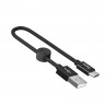 HOCO USB кабель Type-C X35 3A 25см (чёрный) 7451 - HOCO USB кабель Type-C X35 3A 25см (чёрный) 7451