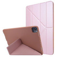 Чехол для iPad Pro 11 (2018-2020) Smart Case тип Y TPU + PU Leather (розовое золото) 00211