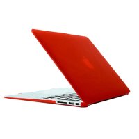 Чехол MacBook Air 11 (A1370 / A1465) матовый пластик (красный) 3922