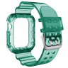 Прозрачный TPU ремешок для Apple Watch 41mm / 40mm / 38mm (зелёный) 4955 - Прозрачный TPU ремешок для Apple Watch 41mm / 40mm / 38mm (зелёный) 4955