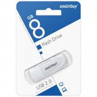 SmartBay Флэш карта USB для компьютера 8Gb SB008GB2SCW Scout (белый) Г30-1329