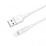 HOCO USB кабель X25 8-pin 2A 1м (белый) 4181 - HOCO USB кабель X25 8-pin 2A 1м (белый) 4181