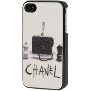 Wkae Чехол iPhone 4 / 4S пласт со вставкой Шанель (46907)