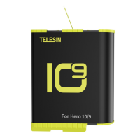 TELESIN АКБ сменный аккумулятор на GoPro Hero 9 / 10 / 11 (1750mAh GP-BTR-901-B) (58023)