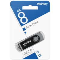 SmartBay Флэш карта USB для компьютера 8Gb SB008GB2TWK Twist (чёрный) Г30-1328