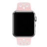 Ремешок силиконовый для Apple Watch 42mm / 44mm / 45mm спортивный Nike (розово-белый) 1231 - Ремешок силиконовый для Apple Watch 42mm / 44mm / 45mm спортивный Nike (розово-белый) 1231