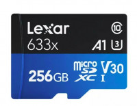 LEXAR Флэш карта microSD 256Gb 100Mb/s V30 BLUE Series без ADP (Г30-77116)