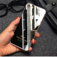 Стекло для iPhone 7 / 8 / SE (2020) Зеркальное противоударное перед / зад (серебро) 7635